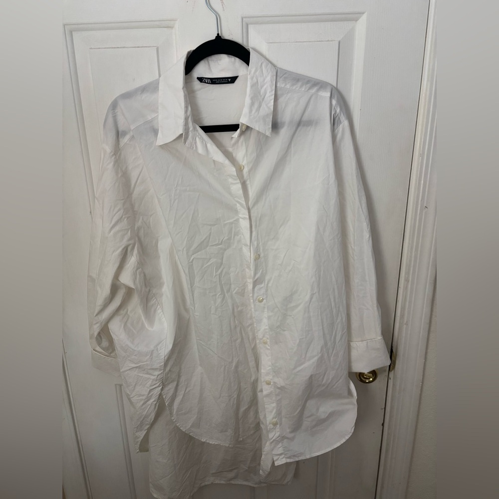 Zara White Women's Tunic Top/dress